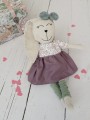 Przytulanka króliczek lalka kolekcjonerska