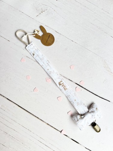 Muślinowa zawieszka do smoczka