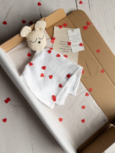 Przytulanka muślinowa pieluszka